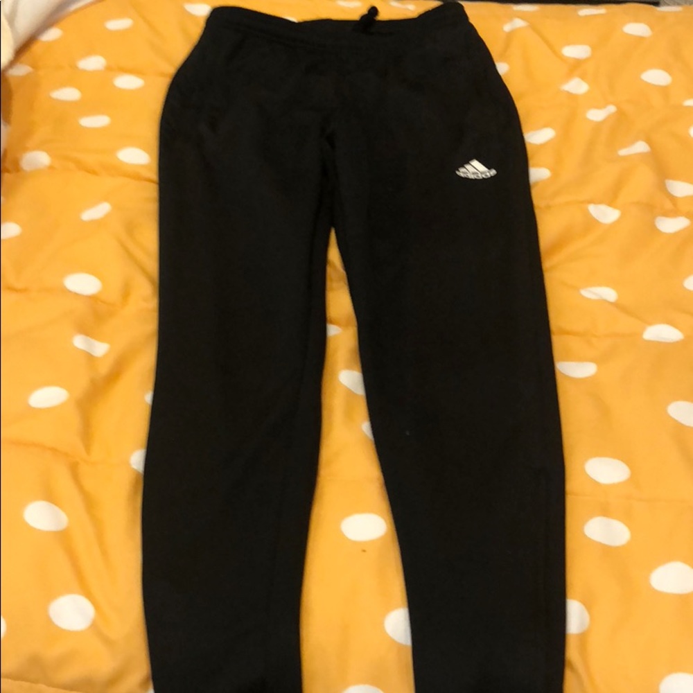 Women’s Adidas cllimalite black sweat pants/track pants, size XS.